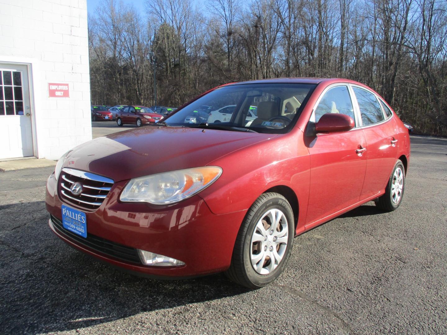 2010 RED Hyundai Elantra (KMHDU4AD7AU) , AUTOMATIC transmission, located at 540a Delsea Drive, Sewell, NJ, 08080, (856) 589-6888, 39.752560, -75.111206 - Photo#0